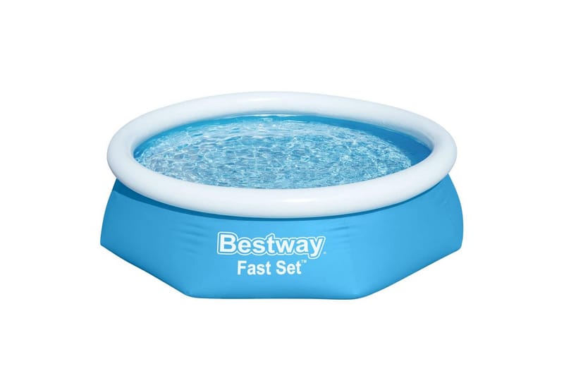 Bestway Oppblåsbart svømmebasseng Fast Set rundt 244x66 cm 5 - Hage - Utendørsbad - Basseng - Frittstående basseng