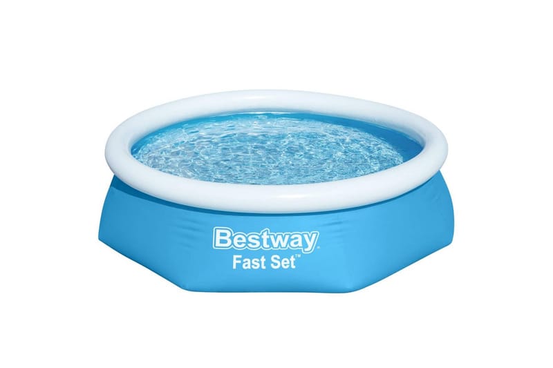 Bestway Oppblåsbart svømmebasseng Fast Set rundt 244x66 cm 5 - Frittstående basseng