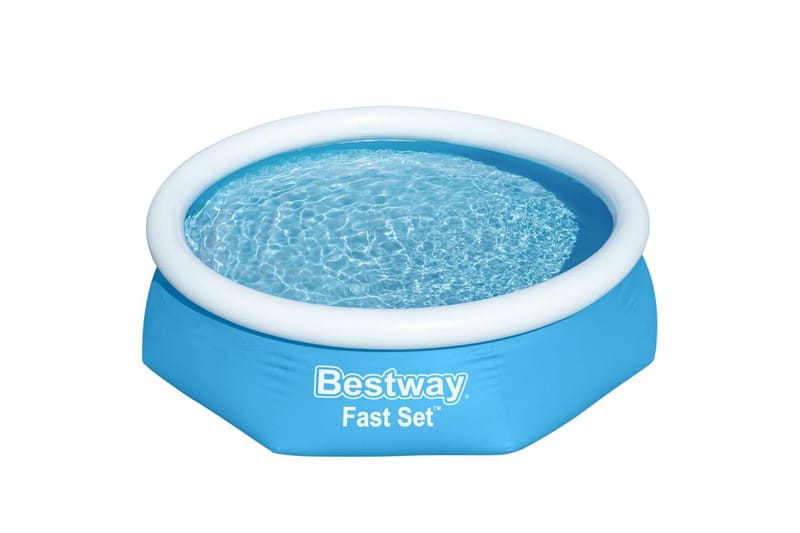 Bestway Oppblåsbart svømmebasseng Fast Set rundt 244x66 cm 5 - Frittstående basseng