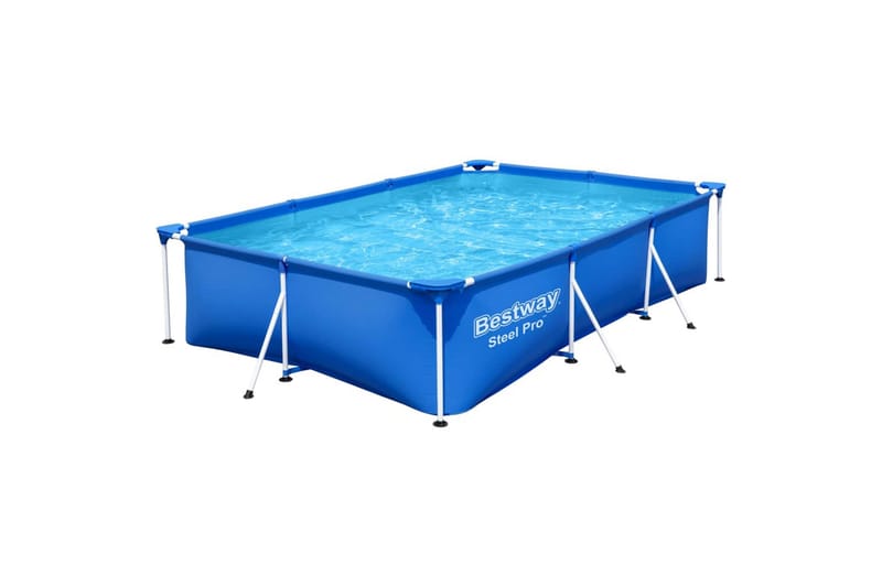 Bestway Steel Pro Svømmebasseng 300x201x66 cm - Blå - Hage - Utendørsbad - Basseng - Frittstående basseng