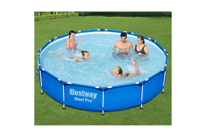 Bestway Steel Pro Rammebasseng 366x76 cm - Blå - Frittstående basseng