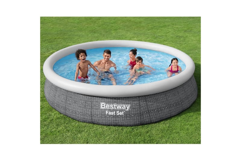 Bestway Svømmebassengsett rundt 366x76 cm - Hage - Utendørsbad - Basseng - Frittstående basseng