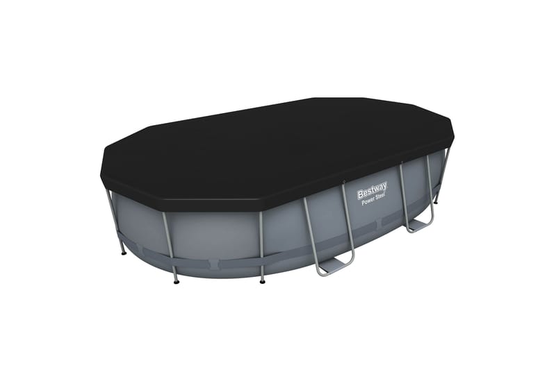 Bestway Power Steel Basseng over bakken 4,88 x 3,05 m Grå, Bestway