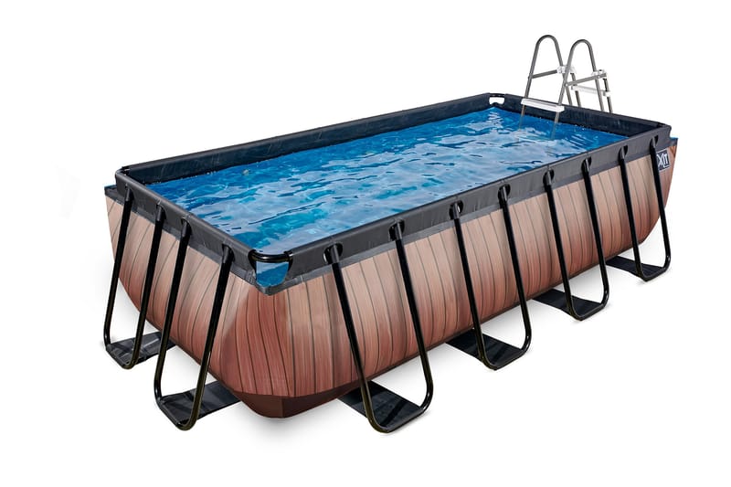 Exit Pool 200x400 cm - Brun - Frittstående basseng