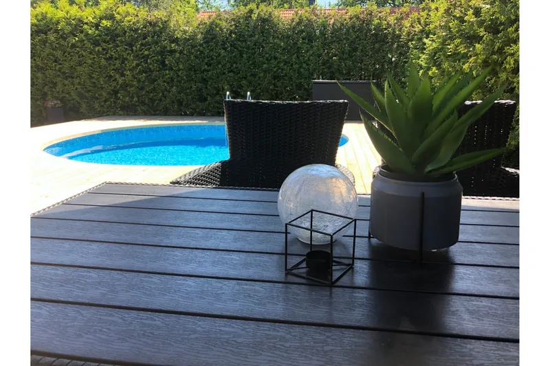 Pool over bakken Planet Pool Planet Pool stålveggbasseng Premium rund 4,2x1,2 m nedgravd L:Ca Vit - Hage - Utendørsbad - Basseng - Frittstående basseng