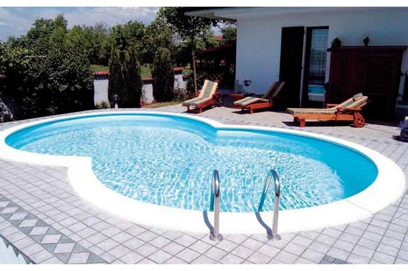 Pool over bakken Planet Pool Planet Pool stålveggbasseng Premium åttekantform 6,25x3,6x1,5 m nedgravd Vit, undefined