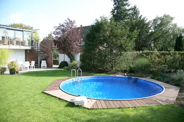 Stålveggsbasseng Premium Rund 3,5x1,5m Innebygd L:Blå 0.6 - Planet Pool - Hage - Utendørsbad - Basseng - Frittstående basseng
