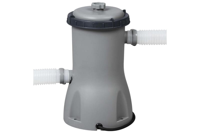 Bestway Oppblåsbart basseng Fast Set med pumpe 396x84 cm - Grå - Hage - Utendørsbad - Basseng - Oppblåsbart basseng & plastbasseng