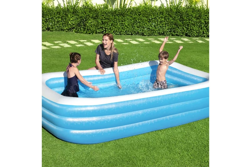 Bestway Oppblåsbart svømmebasseng 305x183x56 cm - Blå - Hage - Utendørsbad - Basseng - Oppblåsbart basseng & plastbasseng