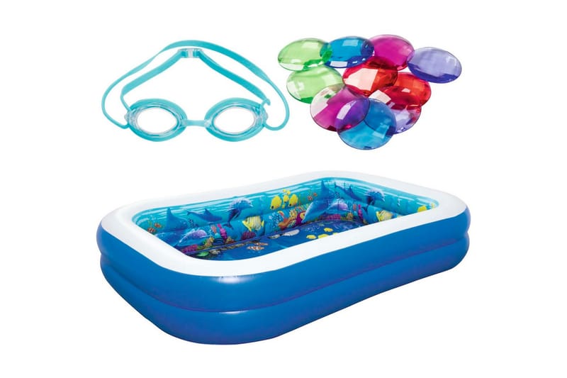 Bestway Undersea Adventure Oppblåsbart basseng - Flerfarget - Hage - Utendørsbad - Basseng - Oppblåsbart basseng & plastbasseng