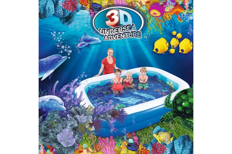 Bestway Undersea Adventure Oppblåsbart basseng - Flerfarget - Hage - Utendørsbad - Basseng - Oppblåsbart basseng & plastbasseng