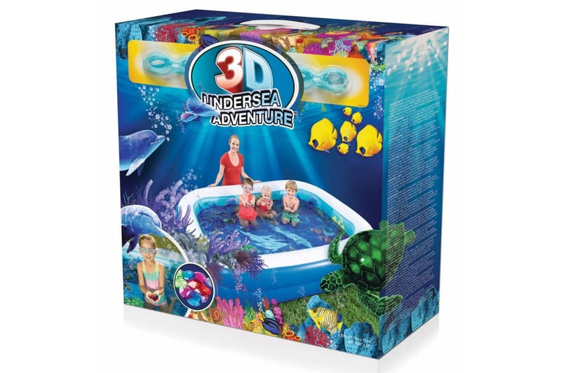Bestway Undersea Adventure Oppblåsbart basseng - Flerfarget - Hage - Utendørsbad - Basseng - Oppblåsbart basseng & plastbasseng