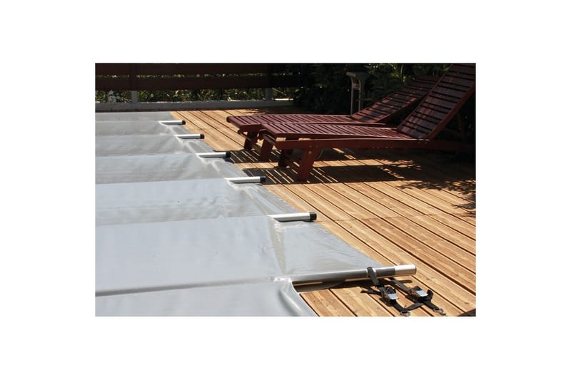 Bassengdeksel Overdrag Planet Pool Premium B2.1 Passer Rektangulært Basseng (8 x 4 m), Grå, Passer Rektangulært Basseng (8 x 4 m), Grå