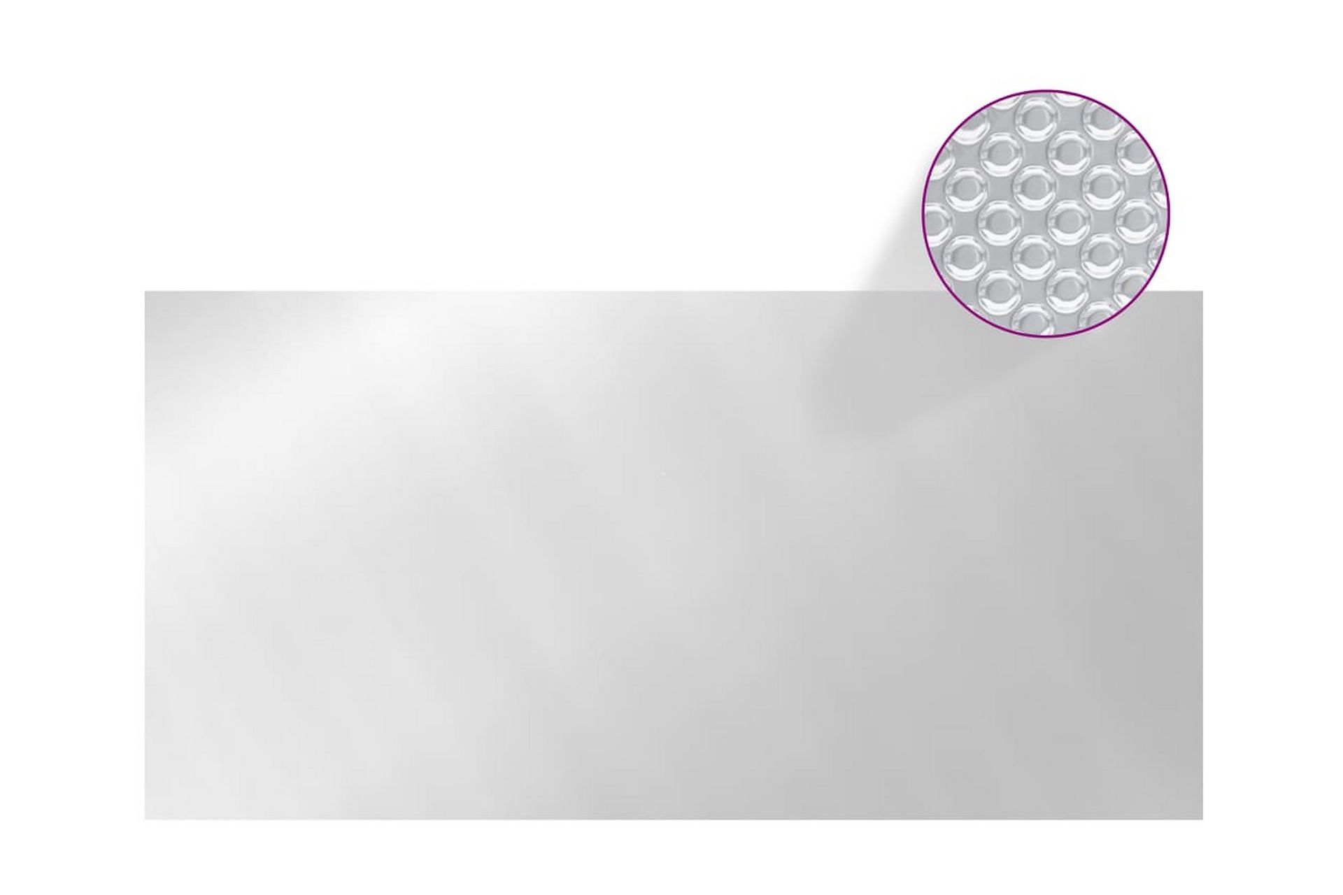Bassengtrekk sølv 400x200 cm PE - Silver - Hage - Utendørsbad - Bassengtilbehør - Bassengbeskyttelse - Bassengtrekk & bassengbeskyttelse