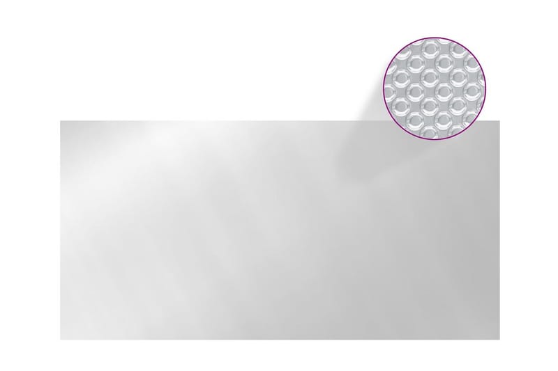 Bassengtrekk sølv 400x200 cm PE - Silver - Hage - Utendørsbad - Bassengtilbehør - Bassengbeskyttelse - Bassengtrekk & bassengbeskyttelse