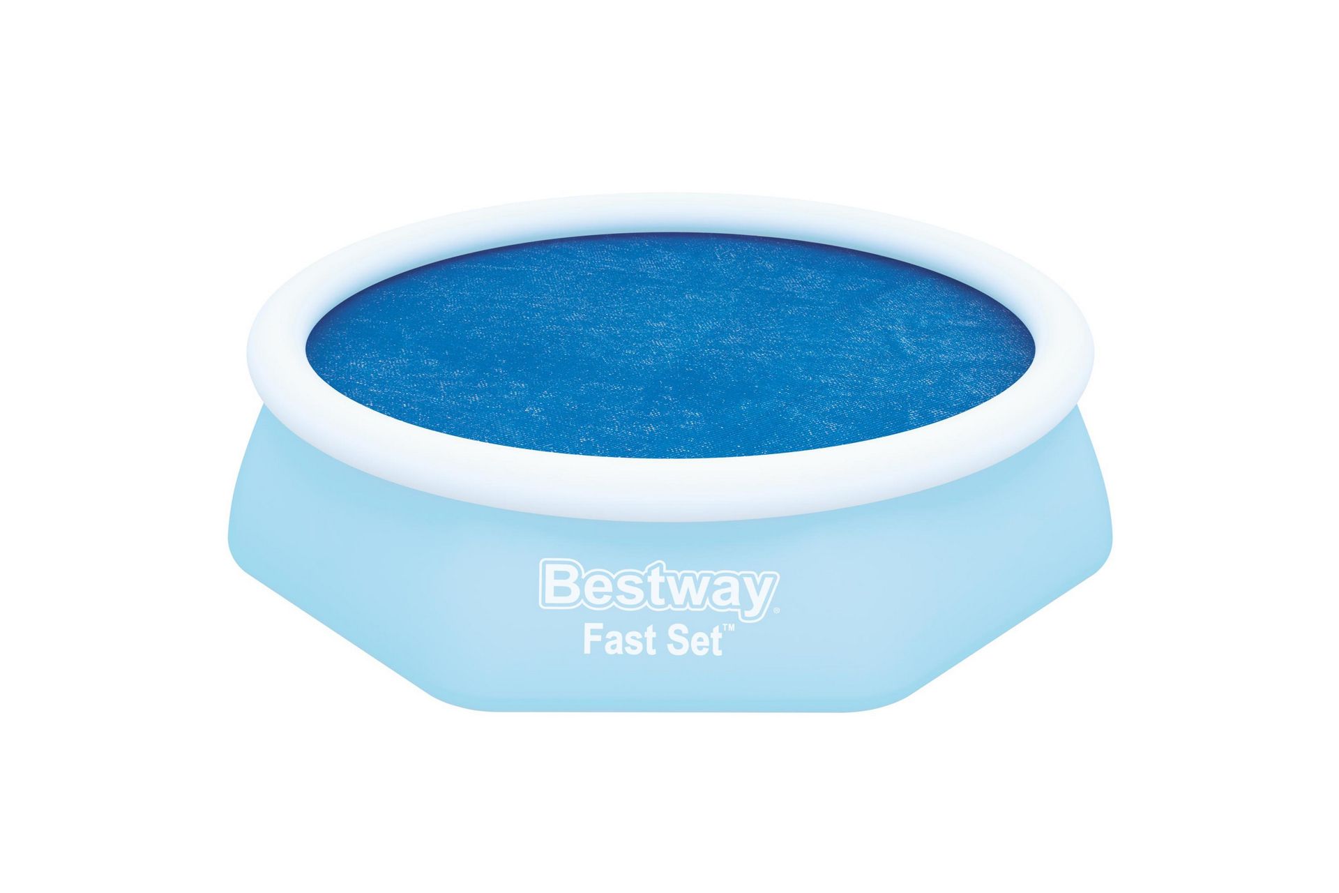 Flowclear solbeskyttelse/bassengtrekk til over bakken basseng - 2,44 m Blå - Bestway - Hage - Utendørsbad - Bassengtilbehør - Bassengbeskyttelse - Bassengtrekk & bassengbeskyttelse