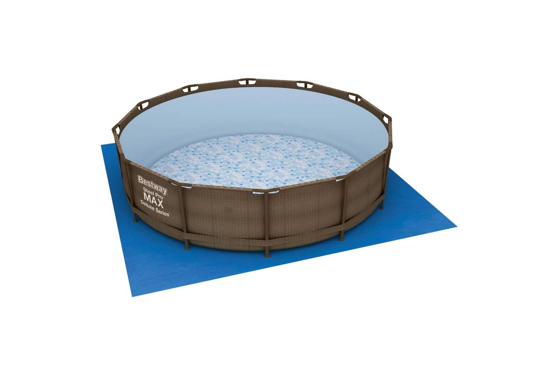 Bestway Bassengduk Flowclear 396x396 cm - Blå - Hage - Utendørsbad - Bassengtilbehør - Bassengduk & liner