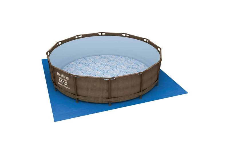 Bestway Bassengduk Flowclear 396x396 cm - Blå - Hage - Utendørsbad - Bassengtilbehør - Bassengduk & liner
