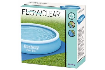 Bestway Bassengduk Flowclear 396x396 cm - Blå - Hage - Utendørsbad - Bassengtilbehør - Bassengduk & liner