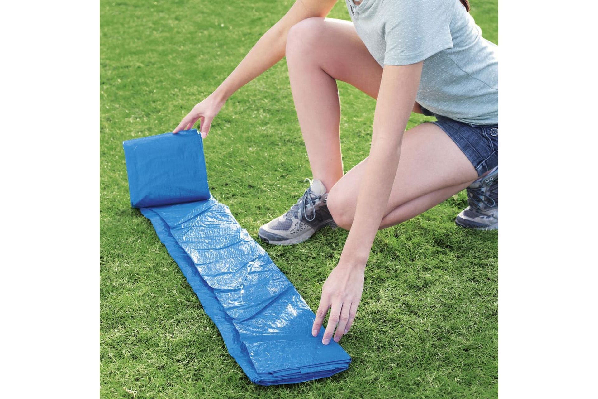 Bestway Bassengduk Flowclear 488x488 cm - Blå - Hage - Utendørsbad - Bassengtilbehør - Bassengduk & liner