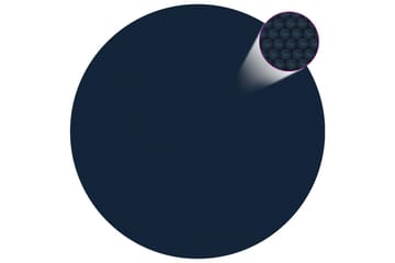 Flytende solarduk til basseng PE 381 cm svart og blå - Svart - Hage - Utendørsbad - Bassengtilbehør - Bassengduk & liner