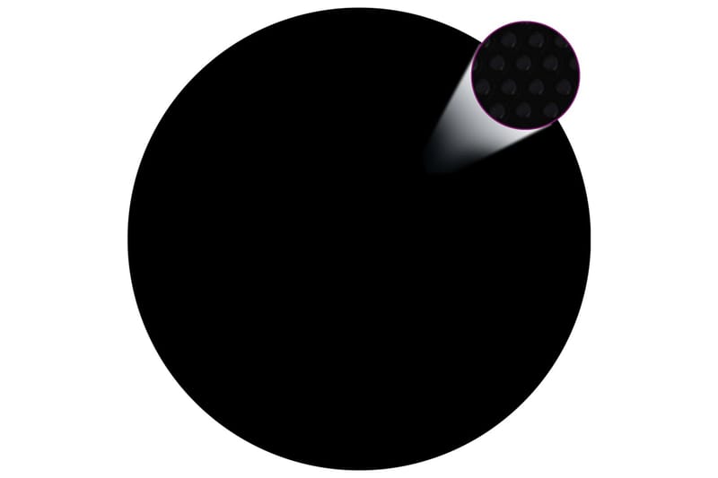 Flytende solarduk til basseng PE 417 cm svart og blå - Svart - Hage - Utendørsbad - Bassengtilbehør - Bassengduk & liner