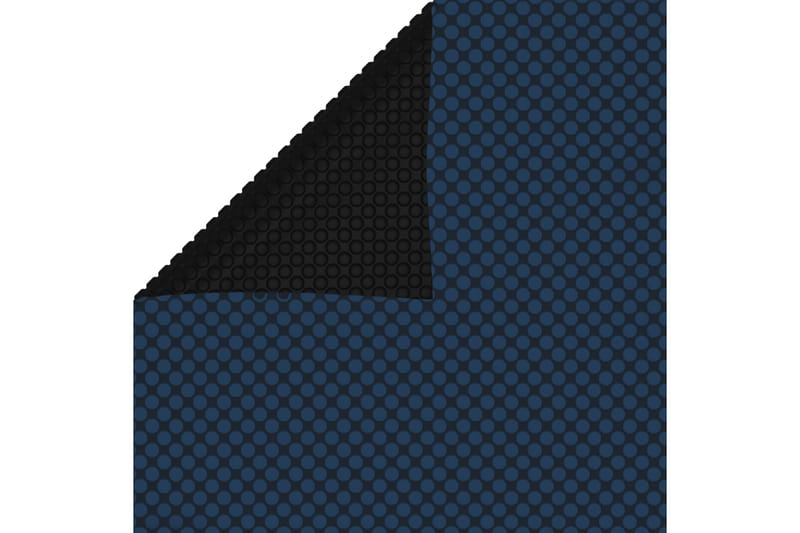 Flytende solarduk til basseng PE 450x220 cm svart og blå - Svart - Hage - Utendørsbad - Bassengtilbehør - Bassengduk & liner