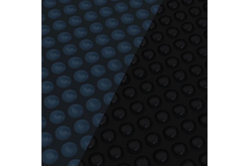 Flytende solarduk til basseng PE 450x220 cm svart og blå - Svart - Hage - Utendørsbad - Bassengtilbehør - Bassengduk & liner