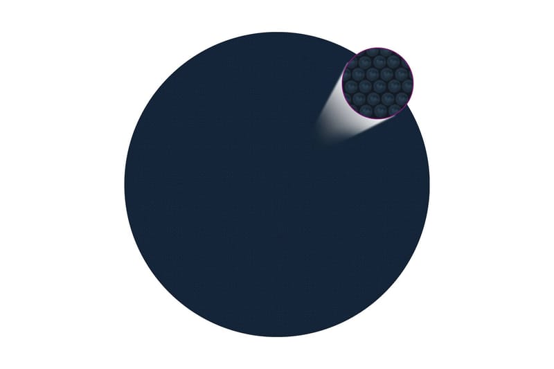 Flytende solarduk til basseng PE 300 cm svart og blå - Svart - Hage - Utendørsbad - Bassengtilbehør - Bassengduk & liner