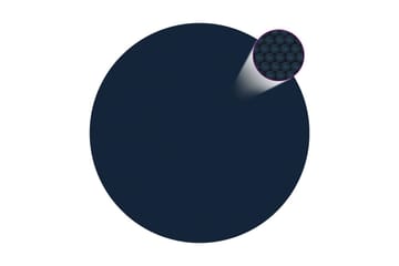 Flytende solarduk til basseng PE 527 cm svart og blå - Svart - Hage - Utendørsbad - Bassengtilbehør - Bassengduk & liner