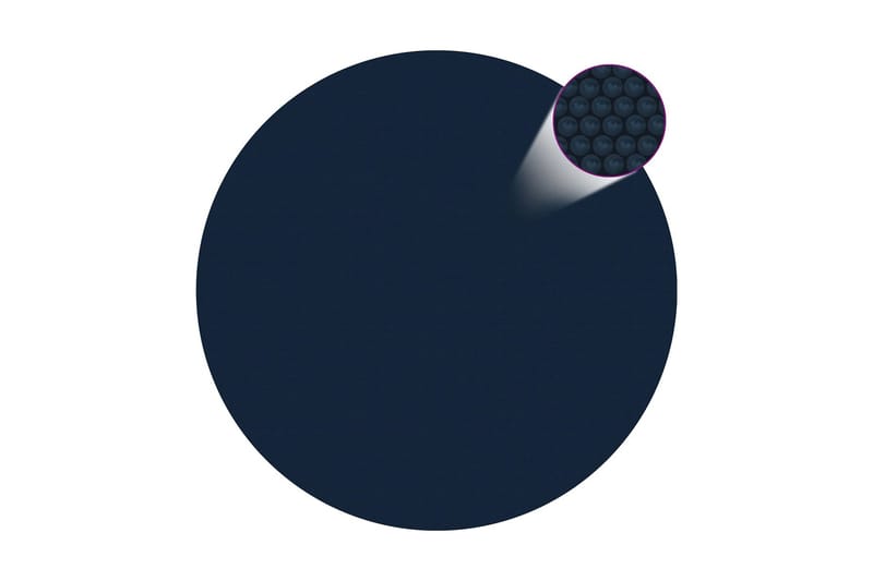 Flytende solarduk til basseng PE 527 cm svart og blå - Svart - Hage - Utendørsbad - Bassengtilbehør - Bassengduk & liner