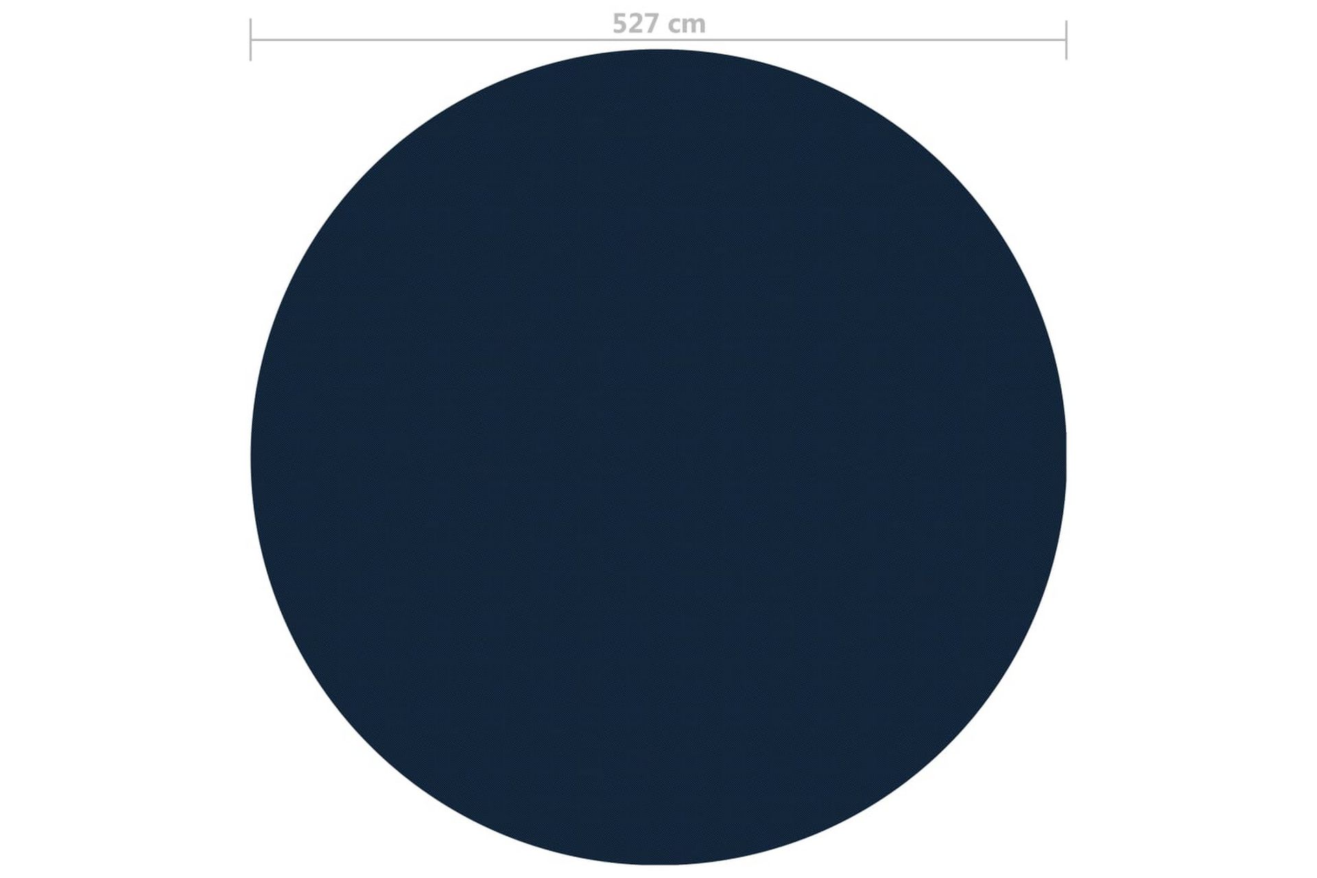 Flytende solarduk til basseng PE 527 cm svart og blå - Svart - Hage - Utendørsbad - Bassengtilbehør - Bassengduk & liner