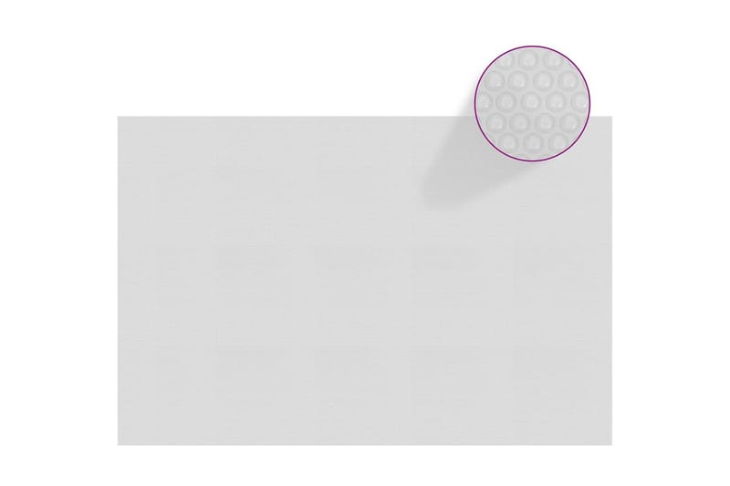 Flytende solarduk til basseng PE 300x200 cm grå - Grå - Hage - Utendørsbad - Bassengtilbehør - Bassengduk & liner