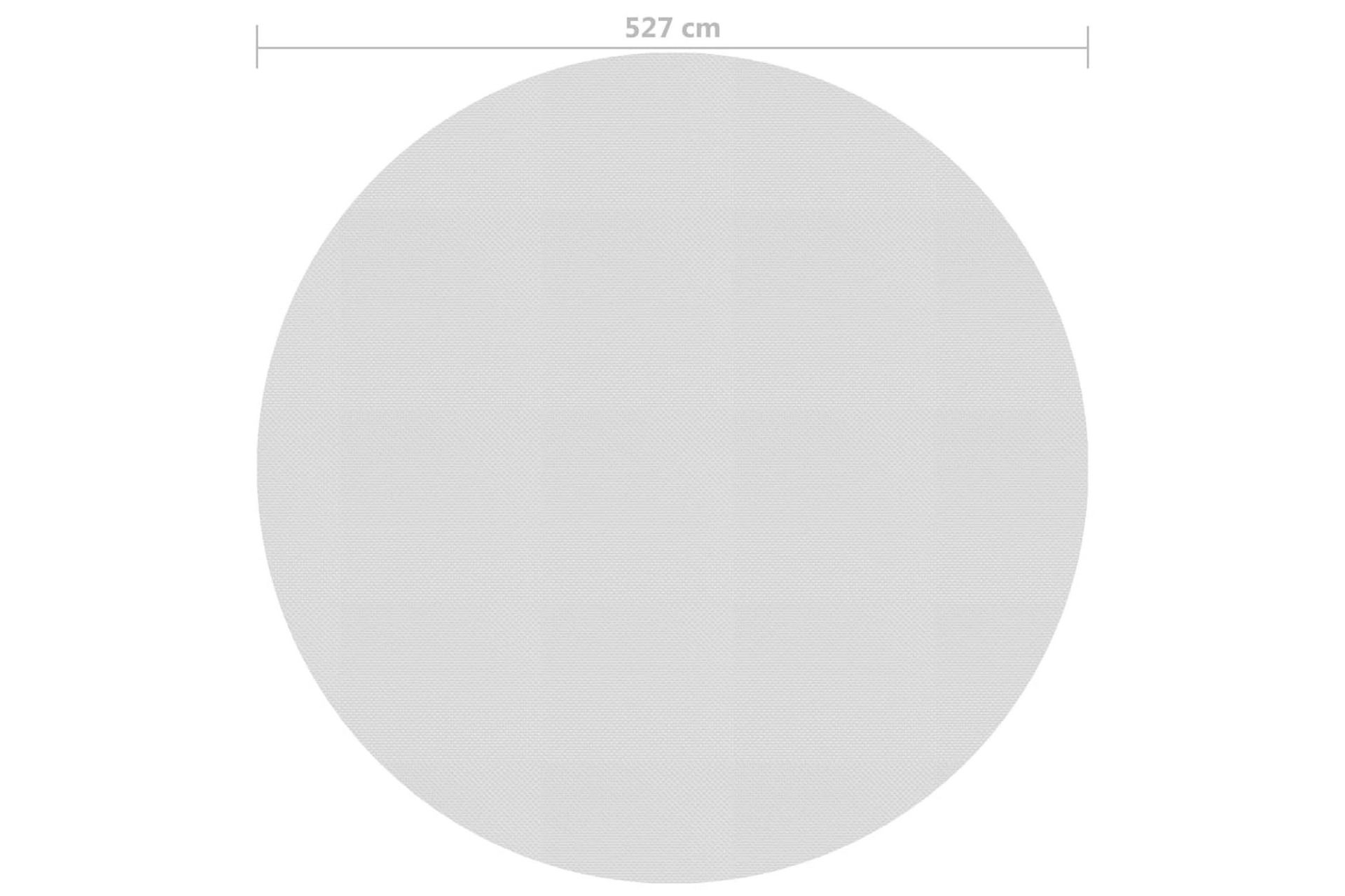 Flytende solarduk til basseng PE 527 cm grå - Grå - Hage - Utendørsbad - Bassengtilbehør - Bassengduk & liner