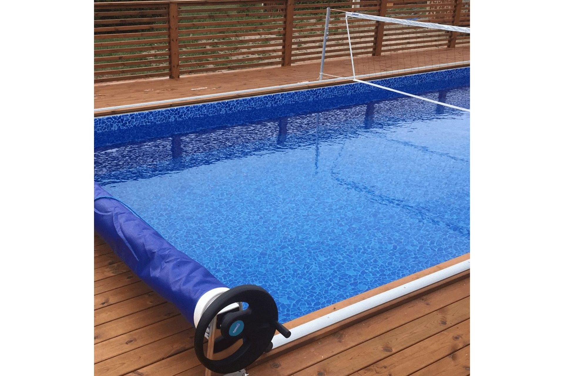 Bassengduk Planet Pool Tradisjon Rektangulær 1,5m Dyp 8 x 8, Carrara - 8 x 8, Carrara