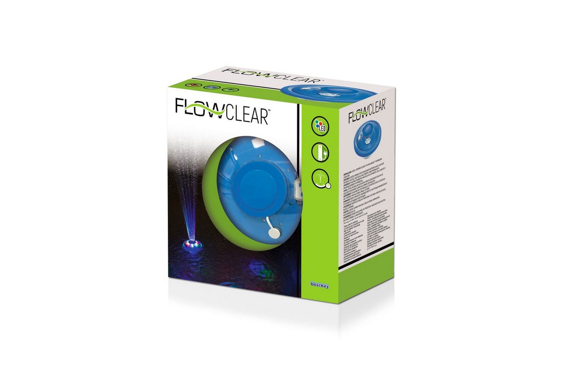 Bassengfontene Planet Pool Flowclear LED Flytende -