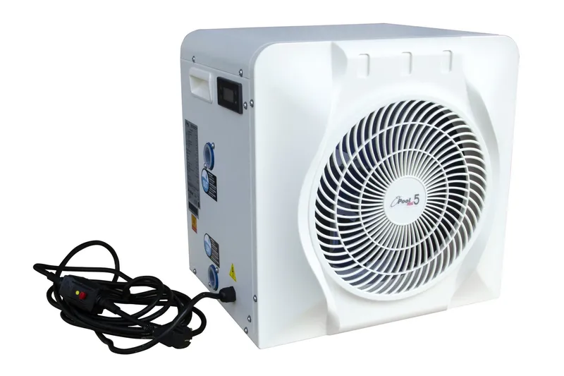 Bassengvarmepumpe 5 kW for frittstående basseng | Splash - Hvit - Hvit - Hage - Utendørsbad - Bassengtilbehør - Bassengoppvarming - Bassengvarmer