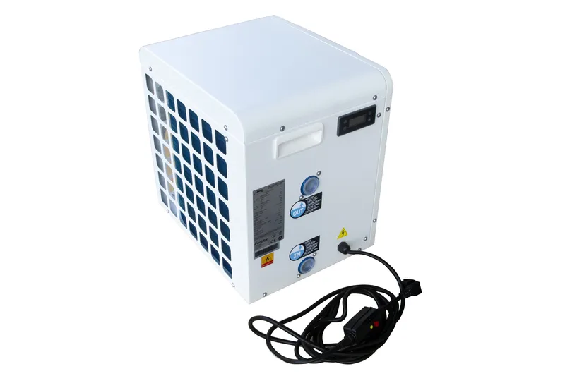 Bassengvarmepumpe 5 kW for frittstående basseng | Splash - Hvit - Hvit - Hage - Utendørsbad - Bassengtilbehør - Bassengoppvarming - Bassengvarmer