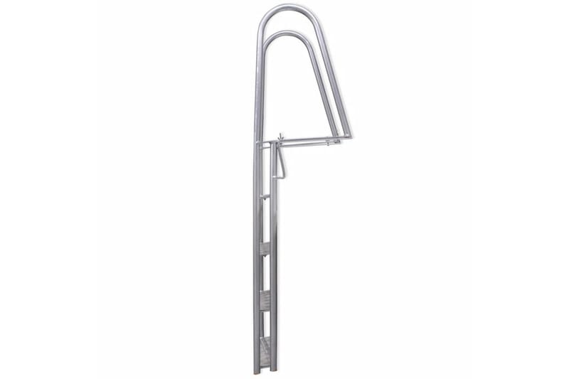 4-stegs brygge-/bassengstige aluminium 170 cm - Hage - Utendørsbad - Bassengtilbehør - Bassengstige