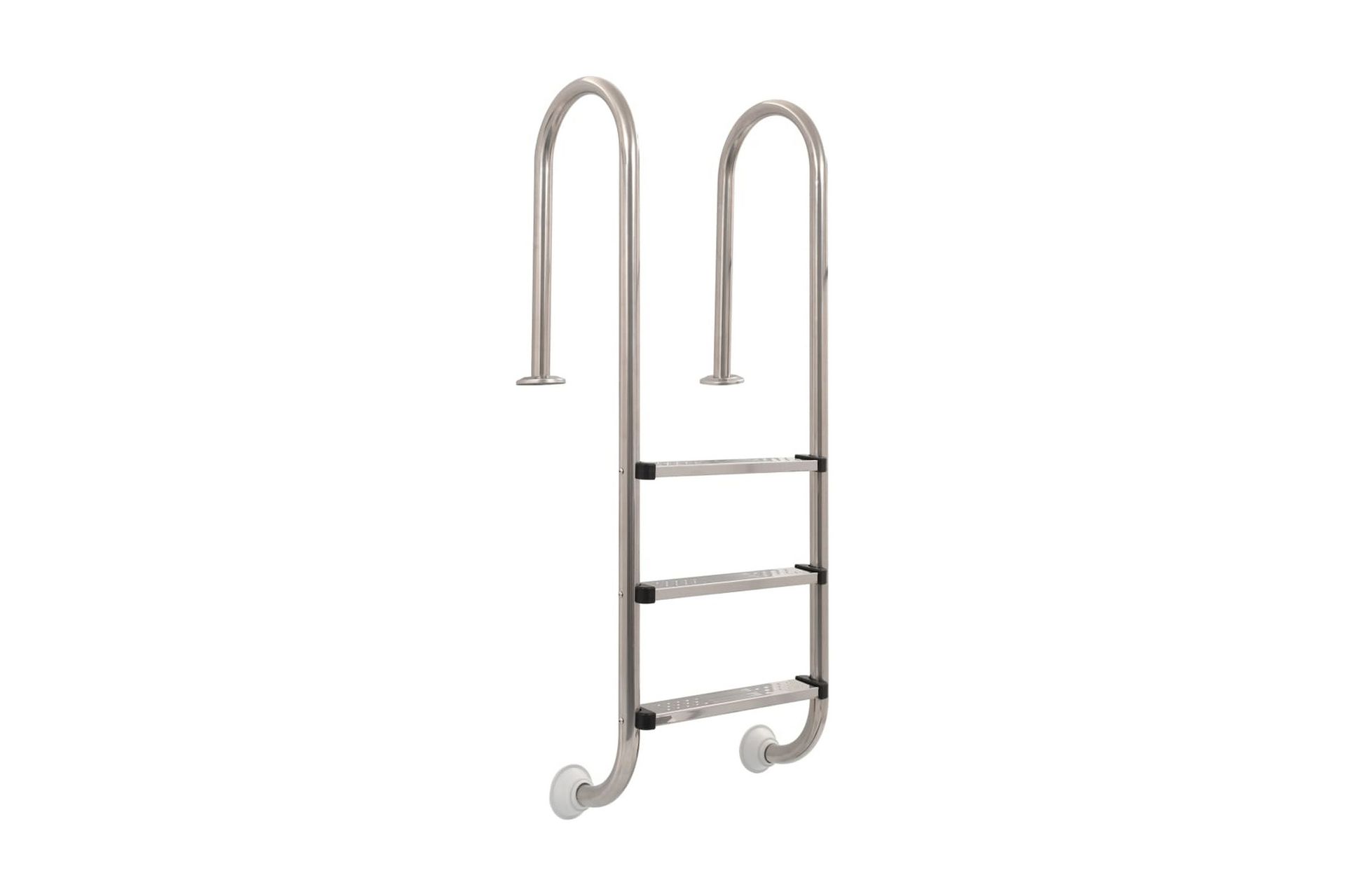 Bassengstige 3 trinn rustfritt stål 120 cm - Hage - Utendørsbad - Bassengtilbehør - Bassengstige