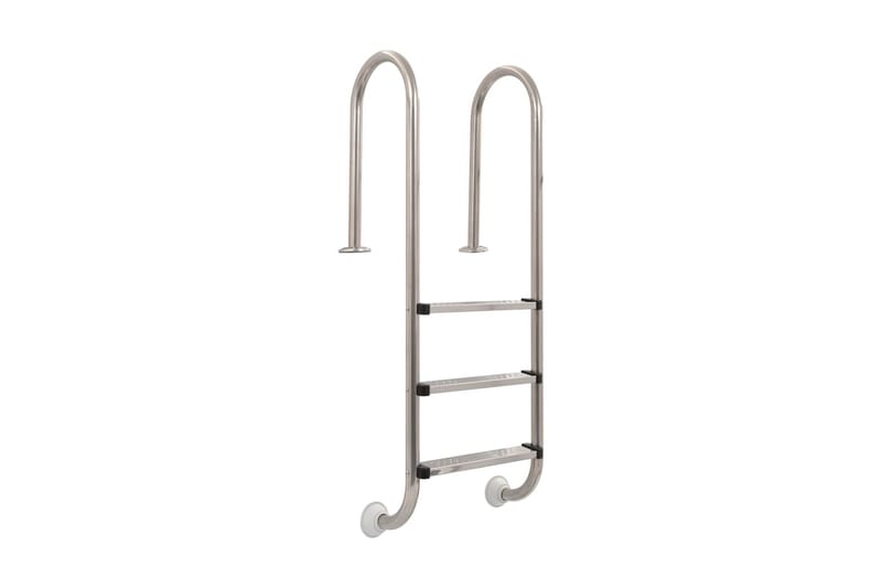 Bassengstige 3 trinn rustfritt stål 120 cm - Hage - Utendørsbad - Bassengtilbehør - Bassengstige
