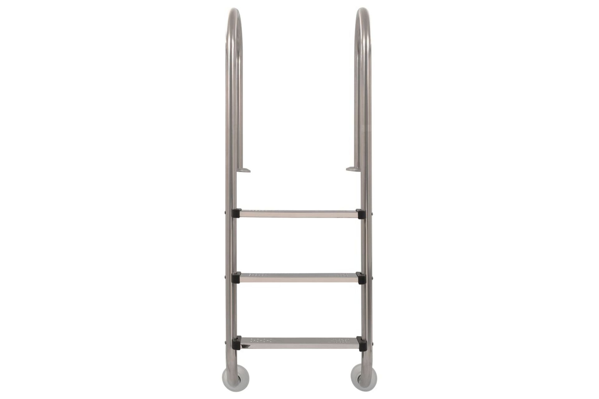 Bassengstige 3 trinn rustfritt stål 120 cm - Hage - Utendørsbad - Bassengtilbehør - Bassengstige