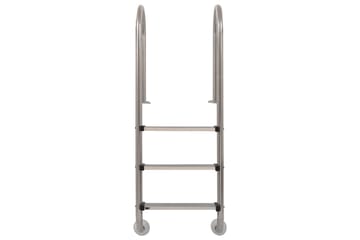 Bassengstige 3 trinn rustfritt stål 120 cm - Hage - Utendørsbad - Bassengtilbehør - Bassengstige
