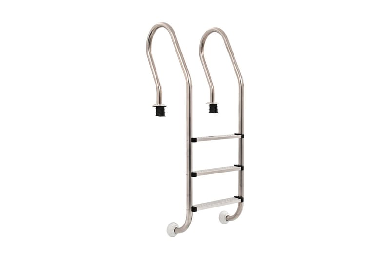 Bassengstige 3 trinn rustfritt stål 120 cm - Hage - Utendørsbad - Bassengtilbehør - Bassengstige