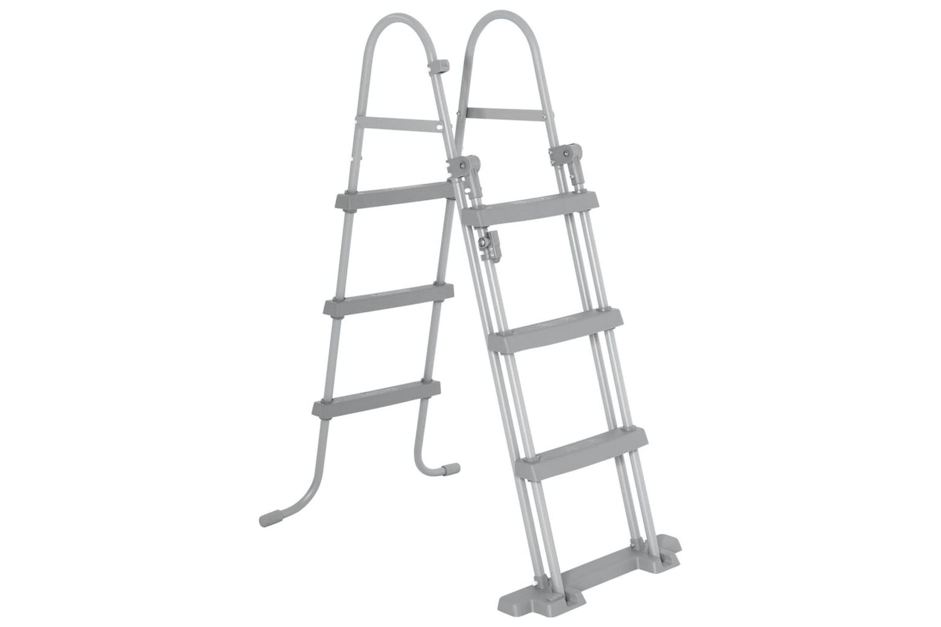 Bestway Bassengstige Flowclear 4-trinns 107 cm - Grå - Hage - Utendørsbad - Bassengtilbehør - Bassengstige