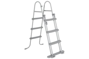 Bestway Bassengstige Flowclear 4-trinns 107 cm - Grå - Hage - Utendørsbad - Bassengtilbehør - Bassengstige