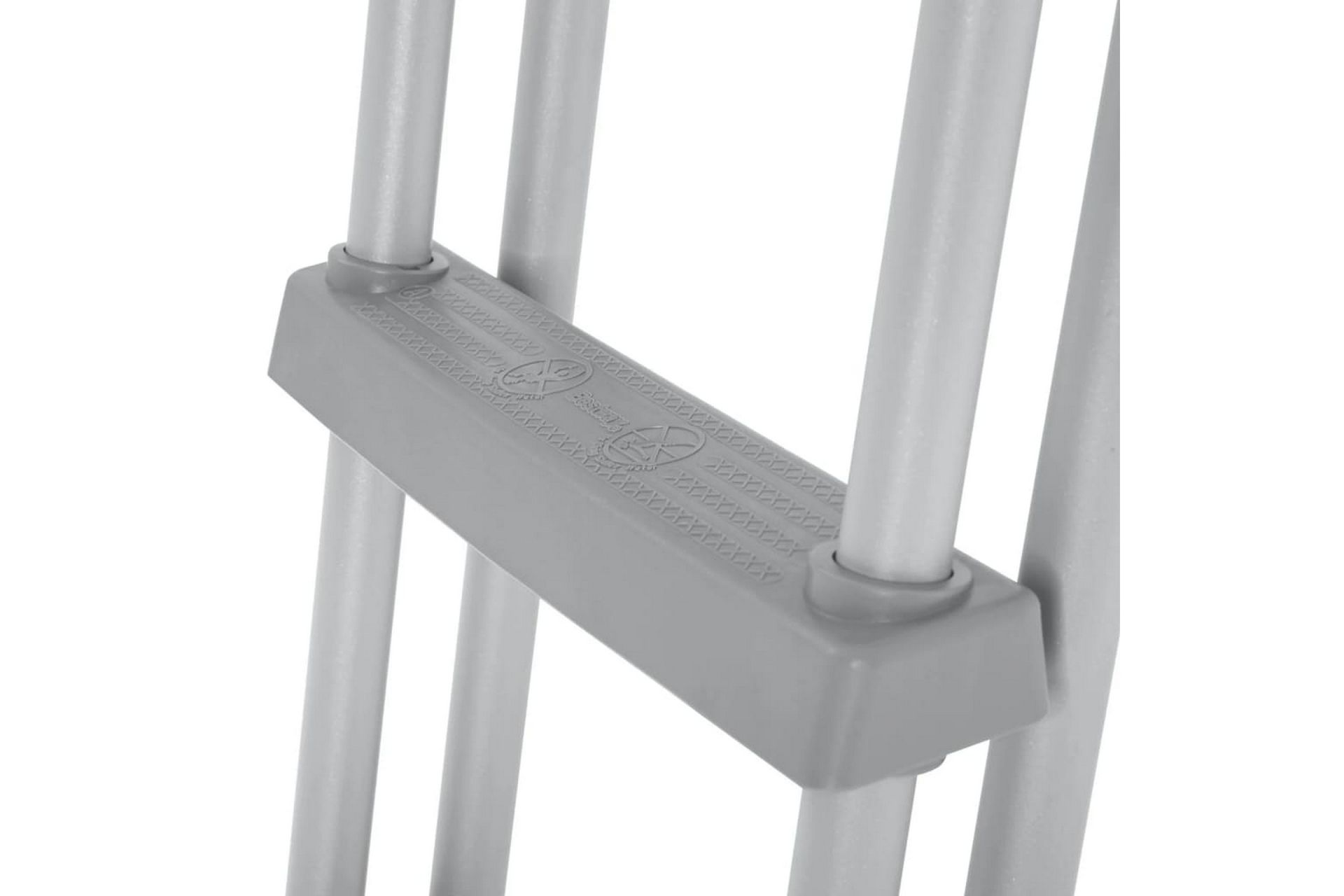 Bestway Bassengstige Flowclear 4-trinns 107 cm - Grå - Hage - Utendørsbad - Bassengtilbehør - Bassengstige