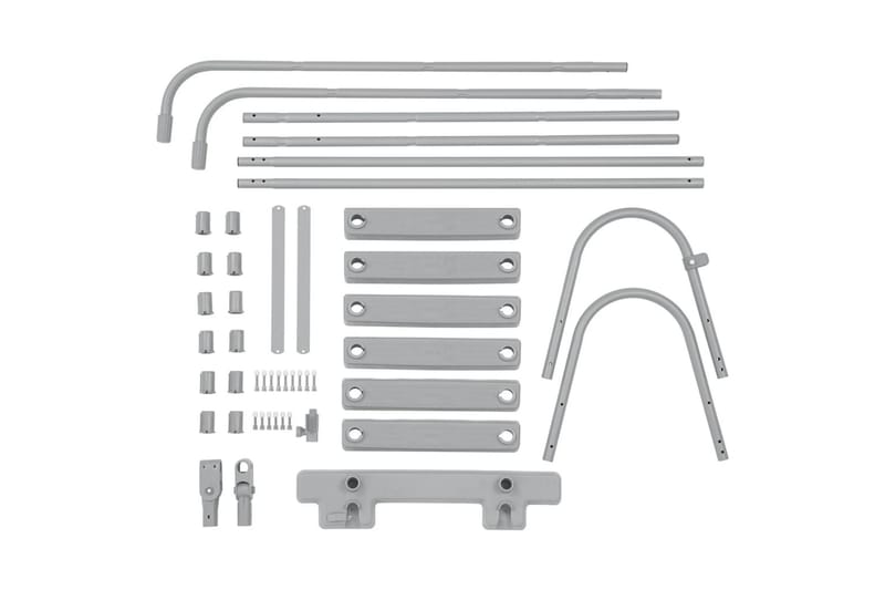 Bestway Bassengstige Flowclear 4-trinns 107 cm - Grå - Hage - Utendørsbad - Bassengtilbehør - Bassengstige