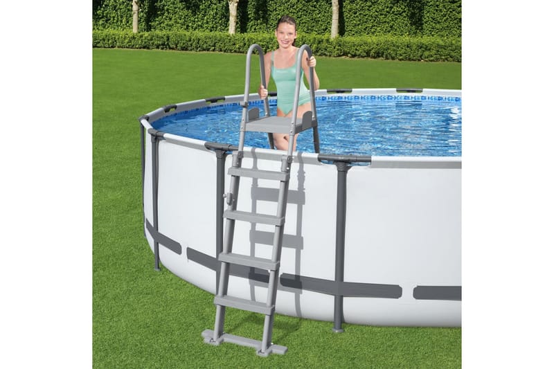 Bestway Bassengstige Flowclear 4-trinns 132 cm - grønn - Hage - Utendørsbad - Bassengtilbehør - Bassengstige
