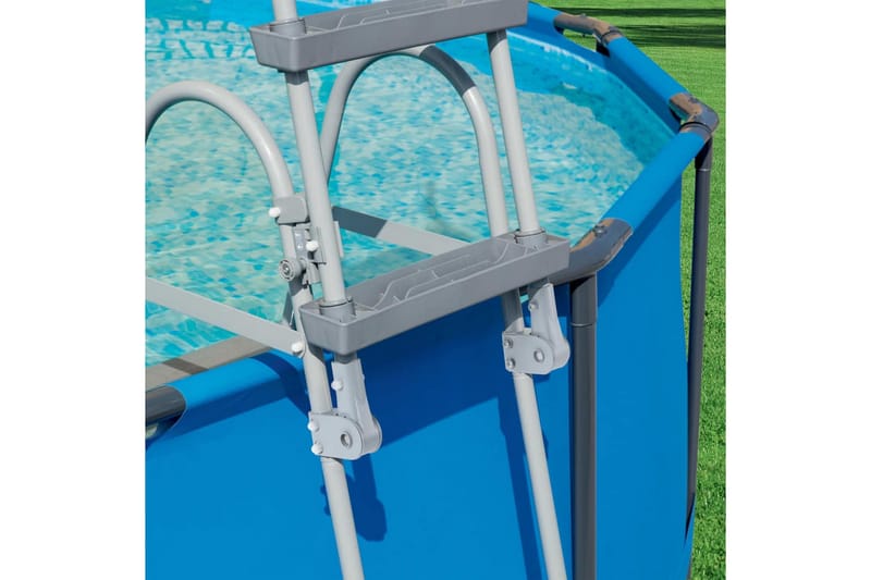 Bestway Flowclear Bassengstige 4-trinns 122 cm - Grå - Hage - Utendørsbad - Bassengtilbehør - Bassengstige